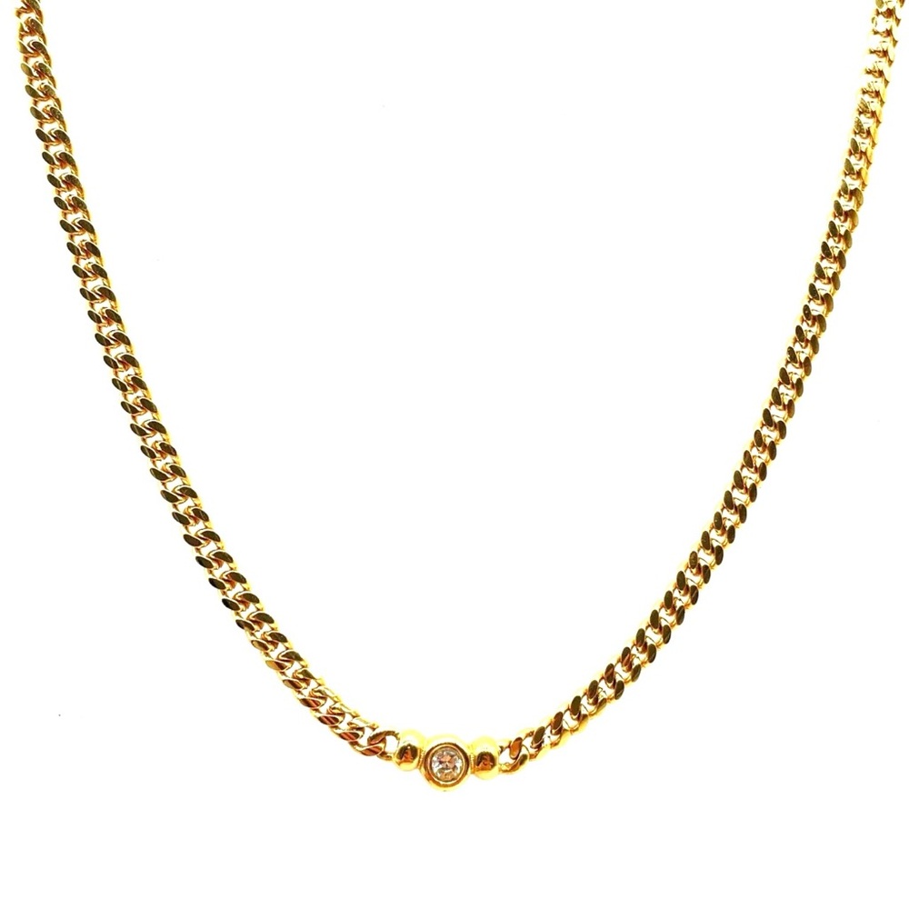 Christian Dior 1P Gold plated necklace - 16” - Picture 2 of 12